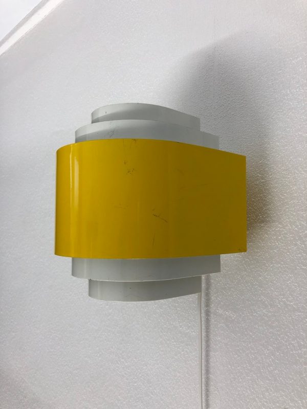 Yellow Svera Space Age Wall Light