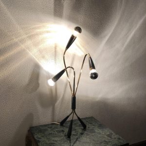 60's Brass Table 3 Light