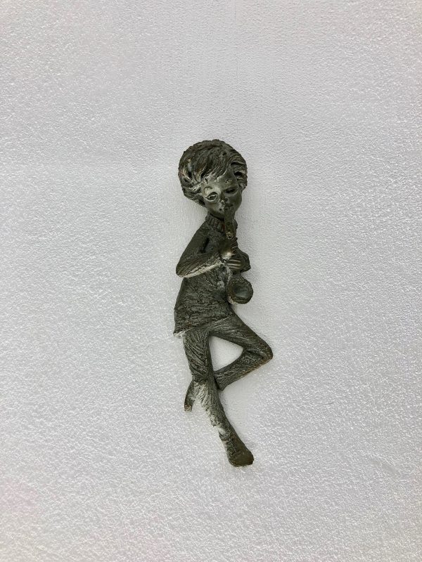 Ceramic Wall Decoration, Boy with Saxophone