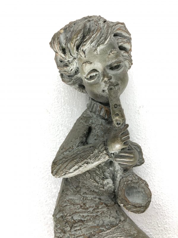 Ceramic Wall Decoration, Boy with Saxophone - Image 5