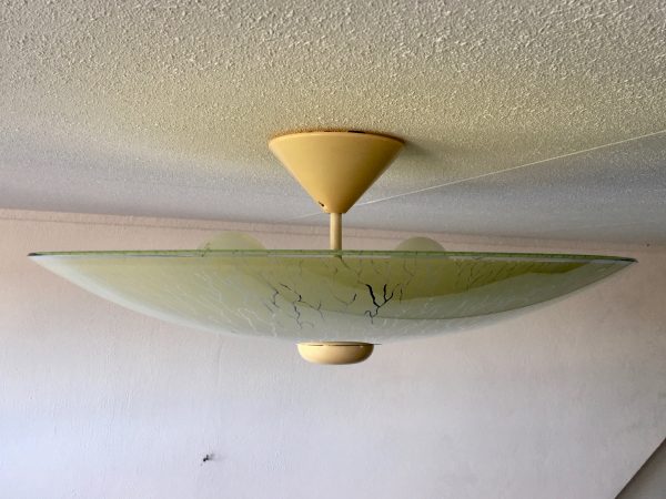 50's Glass Ceiling Lamp - Image 5