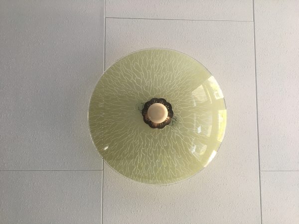 50's Glass Ceiling Lamp - Image 3