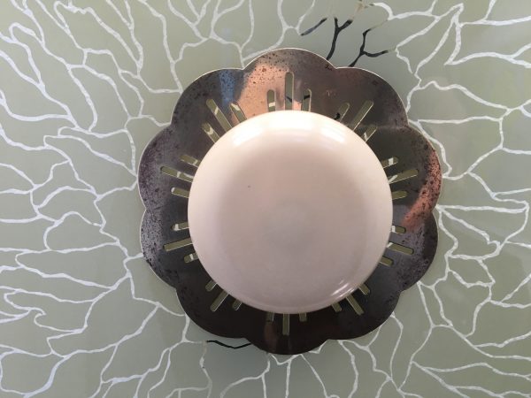 50's Glass Ceiling Lamp - Image 8