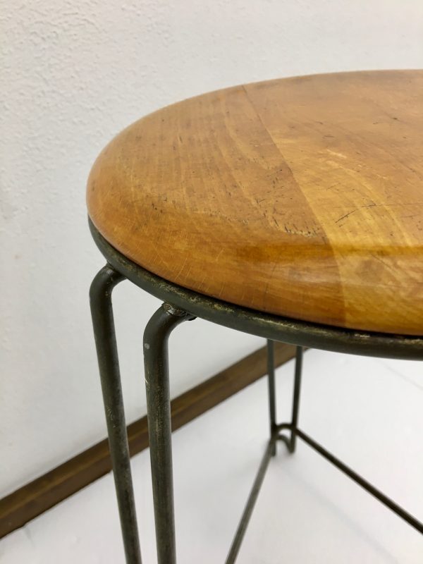 1930, 1950, design, Furniture, industrial, Jan_van_der_Togt, Kruk, Midcentury_modern, original, retro, Stool, Tomado_Holland, tripod, vintage