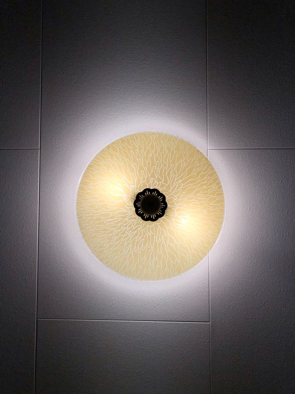 50's Glass Ceiling Lamp - Image 9