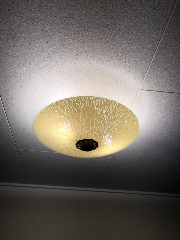 50's Glass Ceiling Lamp - Image 10