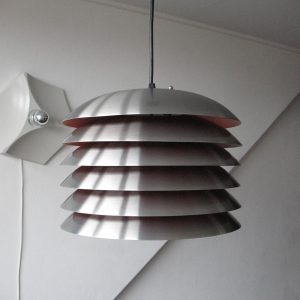 Stainless metal pendant light