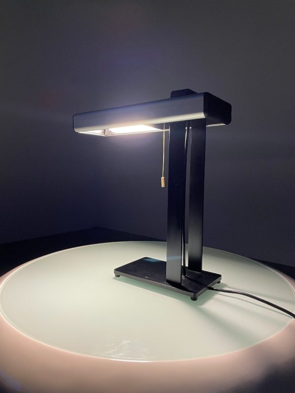 Modern echt vintage design desk lamp by Jan Ake Hallen for Parabolux light - 1970s xl table lighting echtvintage
