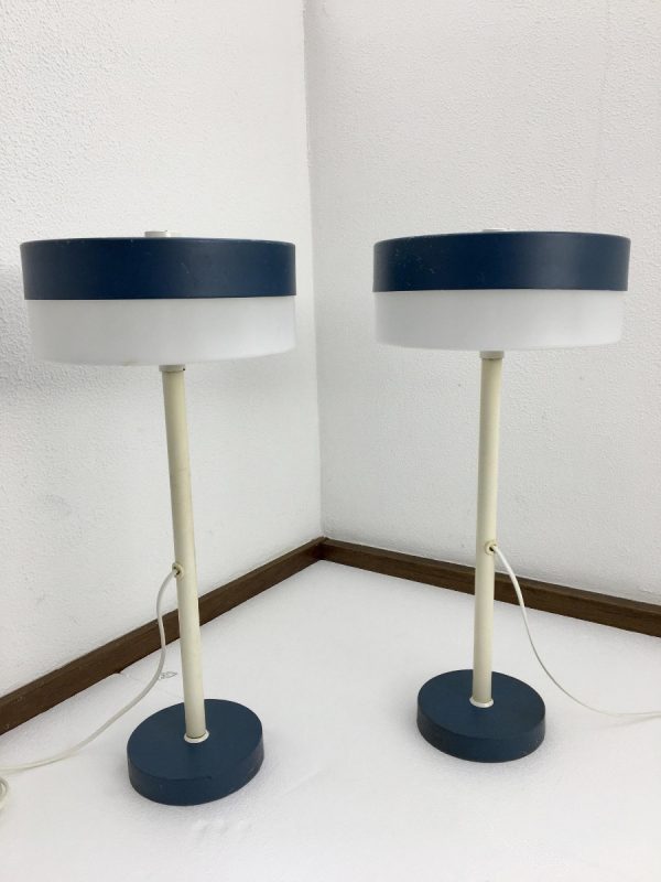 Very Rare 50's Table Light Set - Philips - Louis Kalff Lamp echt vintage