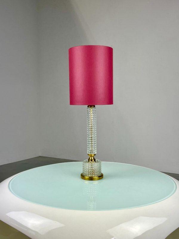 Hollywood regency brass glass table lamp - vintage 60's desk light - mid century lighting echtvintage echt