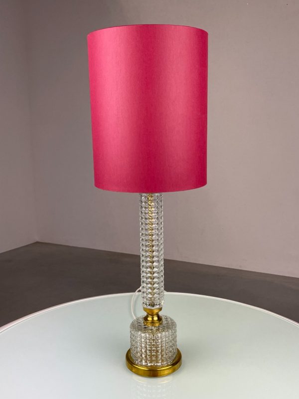 Hollywood regency brass glass table lamp - vintage 60's desk light - mid century lighting echtvintage echt