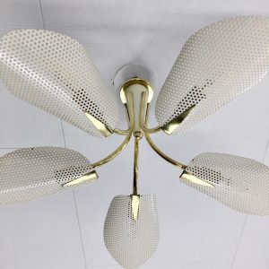 Regency Palm Leaf Ceiling Lamp