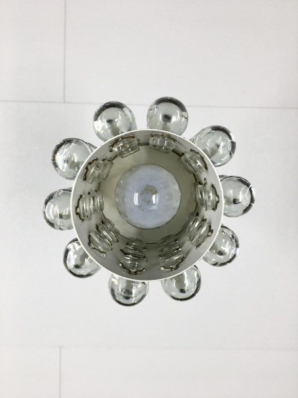 Rare Glass light Doria Lichtenwerken - Mid Century modern Pendent lamp