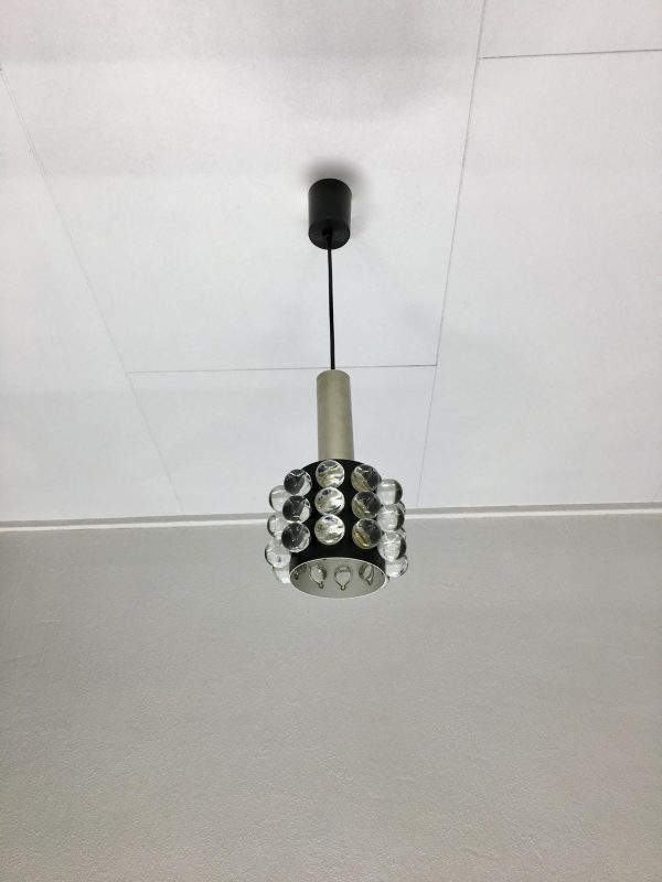 Rare Glass light Doria Lichtenwerken - Mid Century modern Pendent lamp