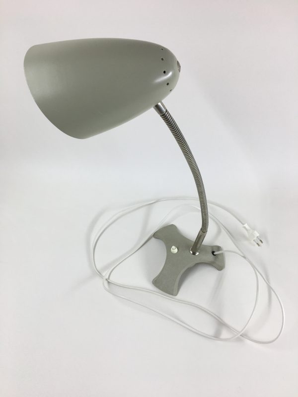 Vintage desk light - 60's design - retro table xl lamp - rare tripod flexible gooseneck