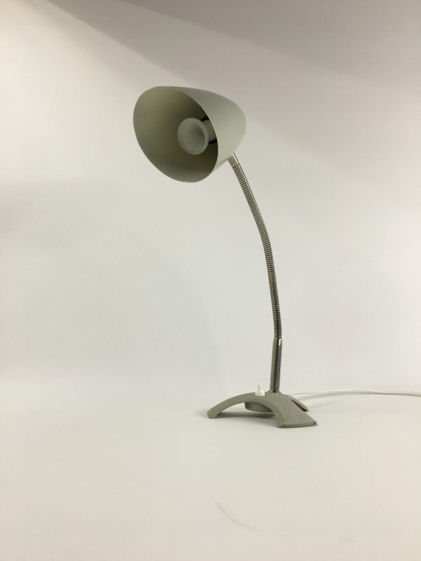 Vintage desk light - 60's design - retro table xl lamp - rare tripod flexible gooseneck