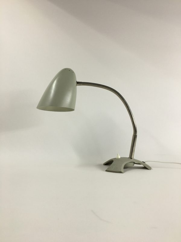 Vintage desk light - 60's design - retro table xl lamp - rare tripod flexible gooseneck