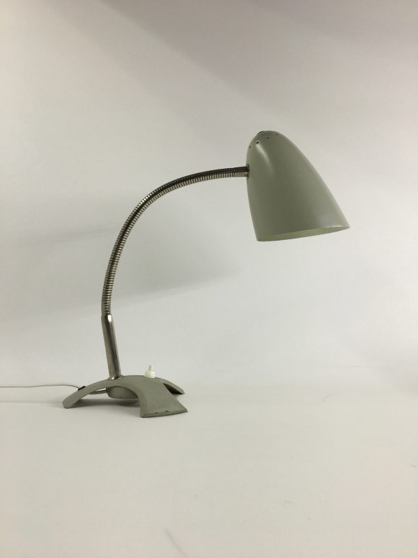 Vintage desk light - 60's design - retro table xl lamp - rare tripod flexible gooseneck
