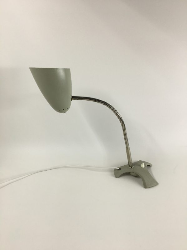Vintage desk light - 60's design - retro table xl lamp - rare tripod flexible gooseneck