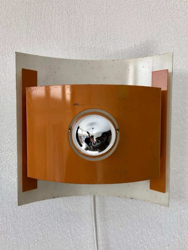 Orange Anvia metal wall light
