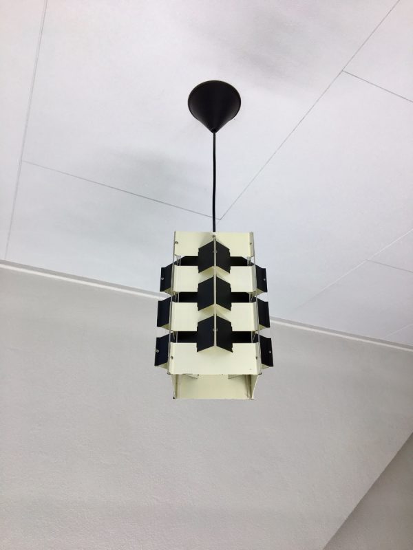 ANVIA pendent light - Jan Hoogervorst - 60's Dutch Design lamp - black & white