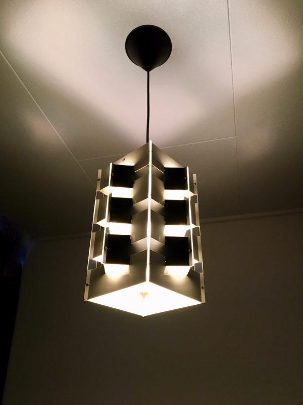 ANVIA pendent light - Jan Hoogervorst - 60's Dutch Design lamp - black & white
