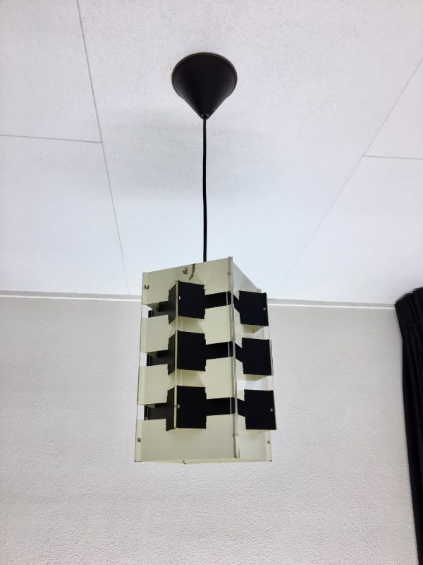 ANVIA pendent light - Jan Hoogervorst - 60's Dutch Design lamp - black & white