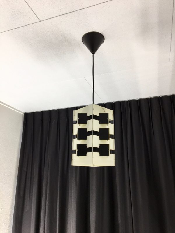 ANVIA pendent light - Jan Hoogervorst - 60's Dutch Design lamp - black & white