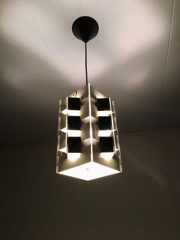 ANVIA pendent light - Jan Hoogervorst - 60's Dutch Design lamp - black & white