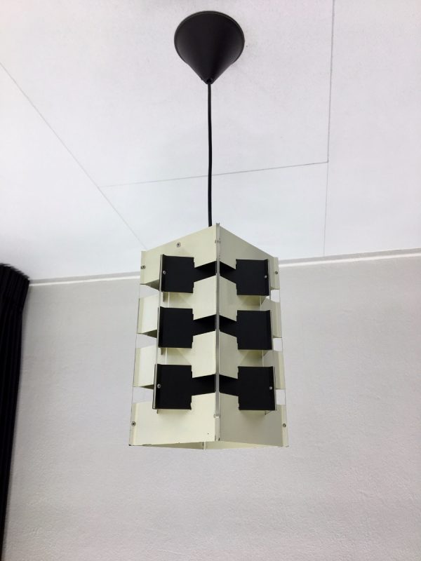 ANVIA pendent light - Jan Hoogervorst - 60's Dutch Design lamp - black & white