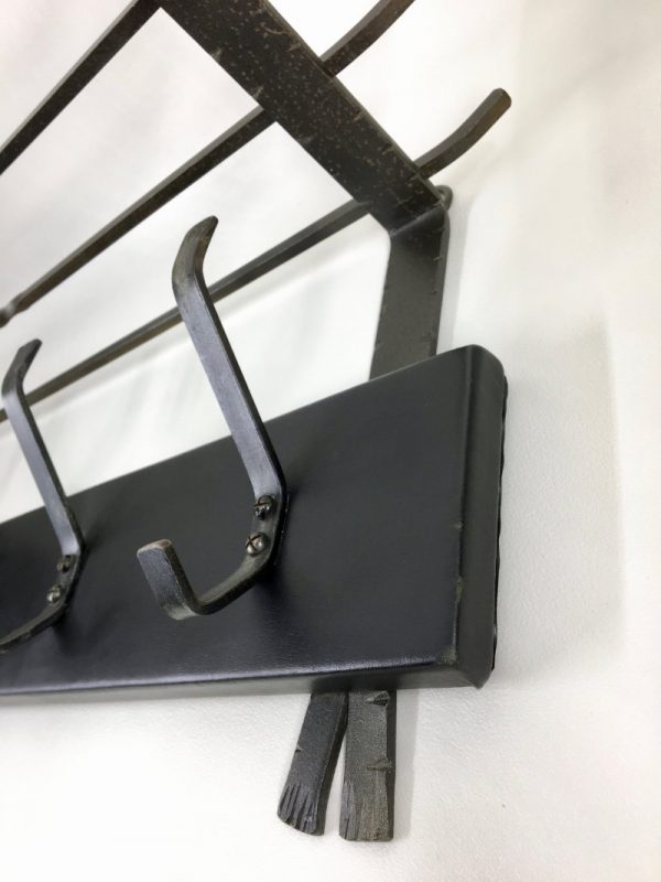 Large Vintage Mid Century Coat Rack with Umbrella Stand - Image 8