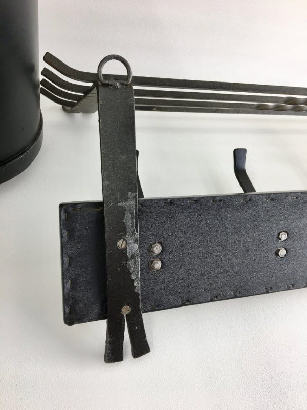 Large Vintage Mid Century Coat Rack with Umbrella Stand - Image 9