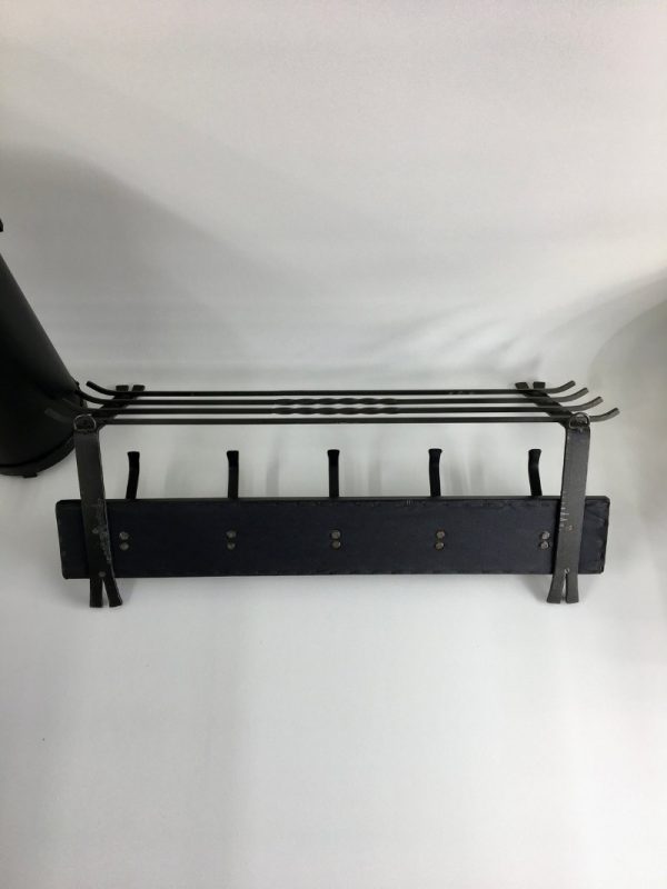 Large Vintage Mid Century Coat Rack with Umbrella Stand - Image 11