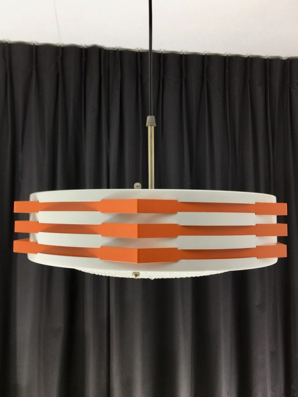 Modern Pendent Light - Rare 70's Metal Lamp - Vintage Philips - ANVIA Hoogervorst Style