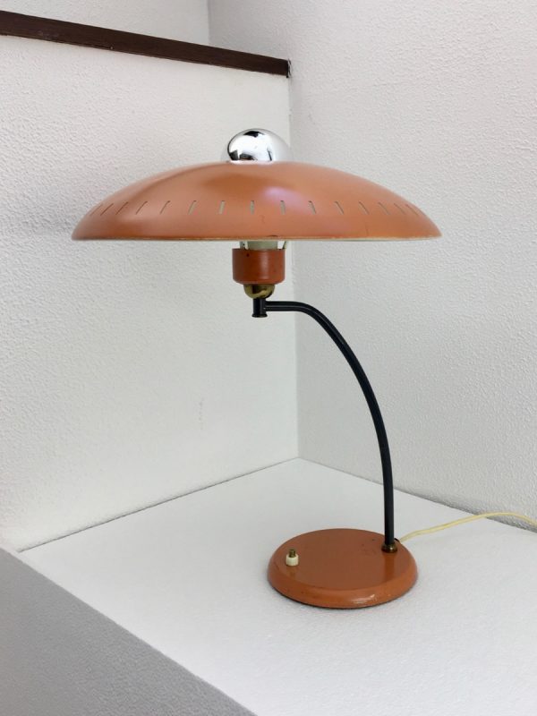 Philips 50's metal table lamp - rare Louis Kalff light