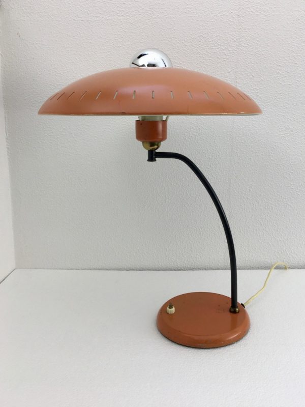 Philips 50's metal table lamp - rare Louis Kalff light