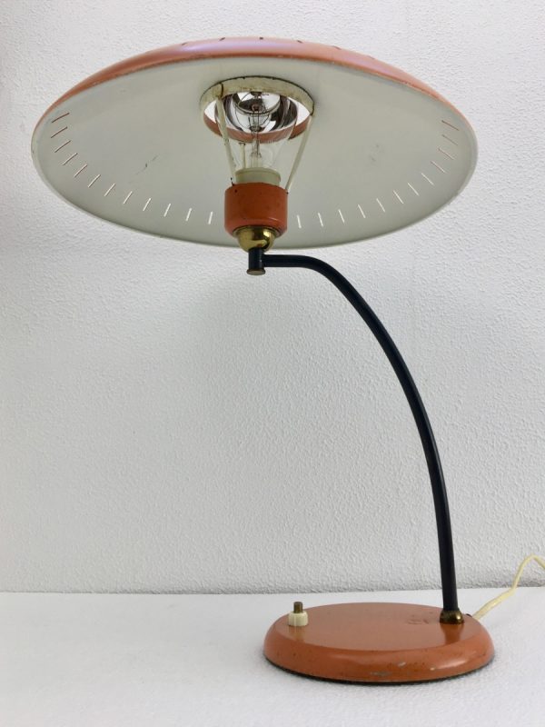 Philips 50's metal table lamp - rare Louis Kalff light