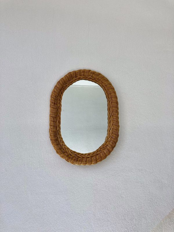 Rattan Oval Mirror - Image 3