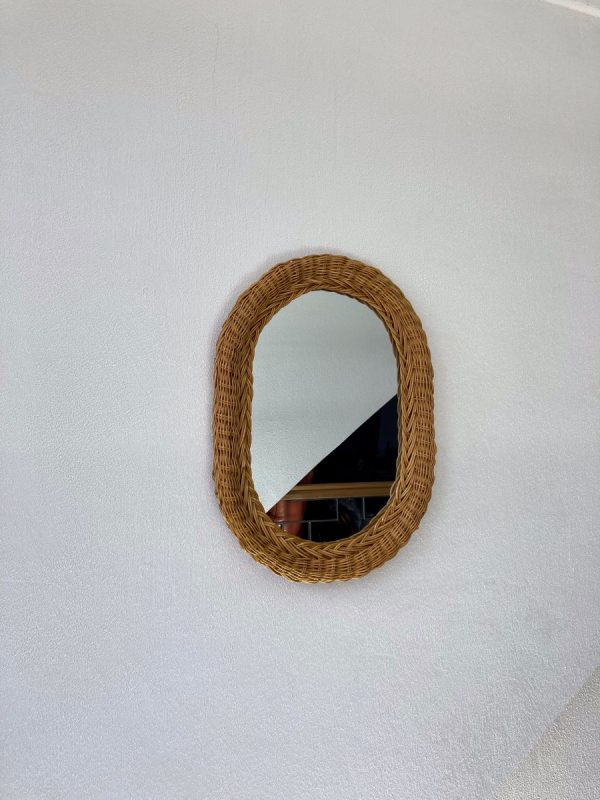 Rattan Oval Mirror - Image 4