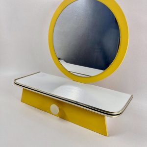 Round Mirror with Cupboard
