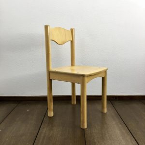 Schilte Children's school chair - 70's wooden Kids stool