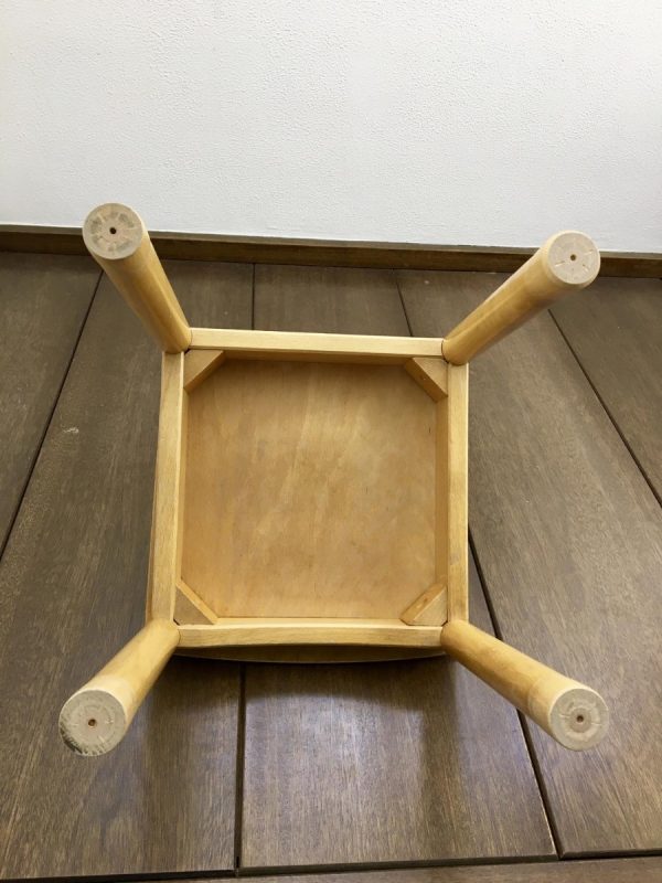 Schilte Children's school chair - 70's wooden Kids stool