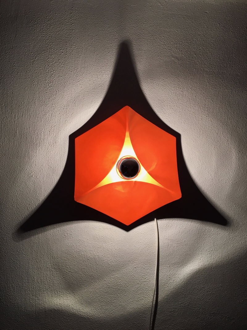 Vintage Lampe Hoffmeister Wandlampe/Deckenlampe 70er ceiling lamp Hexagon 