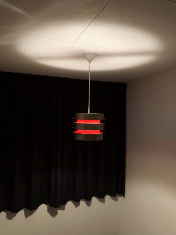 Modern Scandinavian Stainless Steel Pendant Light - RARE 70's DDR Lamp