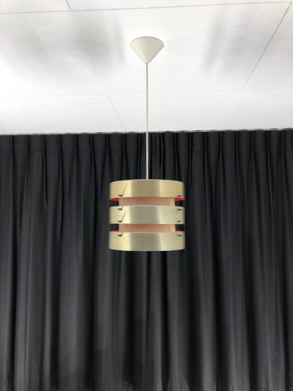 Modern Scandinavian Stainless Steel Pendant Light - RARE 70's DDR Lamp