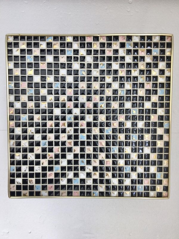 Vintage Midcentury Site Table with Mosaic Tiles - Plant Stand - 60's or 70's