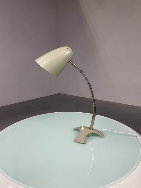 echtvintage echt Vintage desk light - 60s design lighting - retro xl table lamp - rare tripod flexible gooseneck