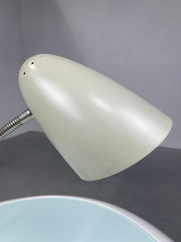 echtvintage echt Vintage desk light - 60s design lighting - retro xl table lamp - rare tripod flexible gooseneck