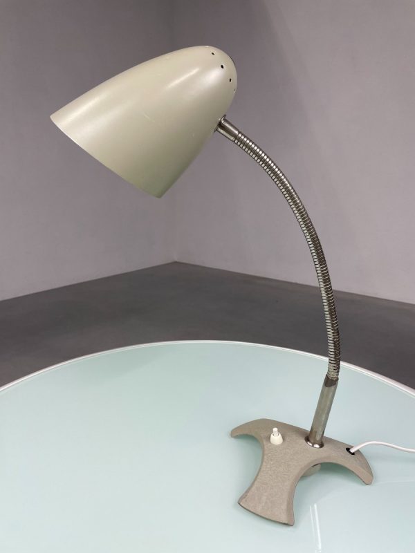 echtvintage echt Vintage desk light - 60s design lighting - retro xl table lamp - rare tripod flexible gooseneck
