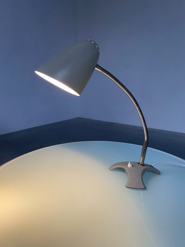 echtvintage echt Vintage desk light - 60s design lighting - retro xl table lamp - rare tripod flexible gooseneck